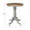 International Concepts Round 30 in Rd Top Pedestal Table, Counter Height, Hickory/Stone, 30 W, 30 L, 35.1 in H, Wood K41-30RT-6B - alternate 4